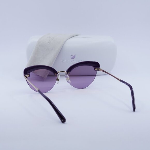 Swarovski SK0257 28G Cat Eye Sunglasses - Gold/Violet/Purple - Lowest Price! main image 2